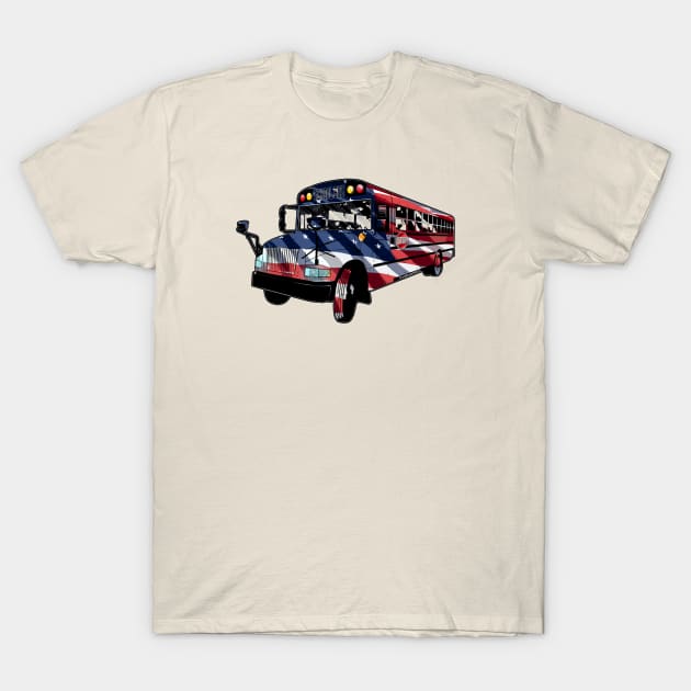 USA School Bus Driver T-Shirt by SteveW50